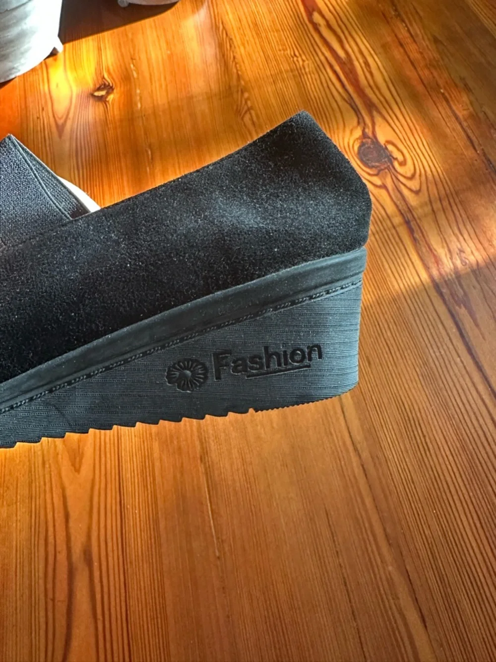 Women's Black Mary Jane Flats with Elastic Strap